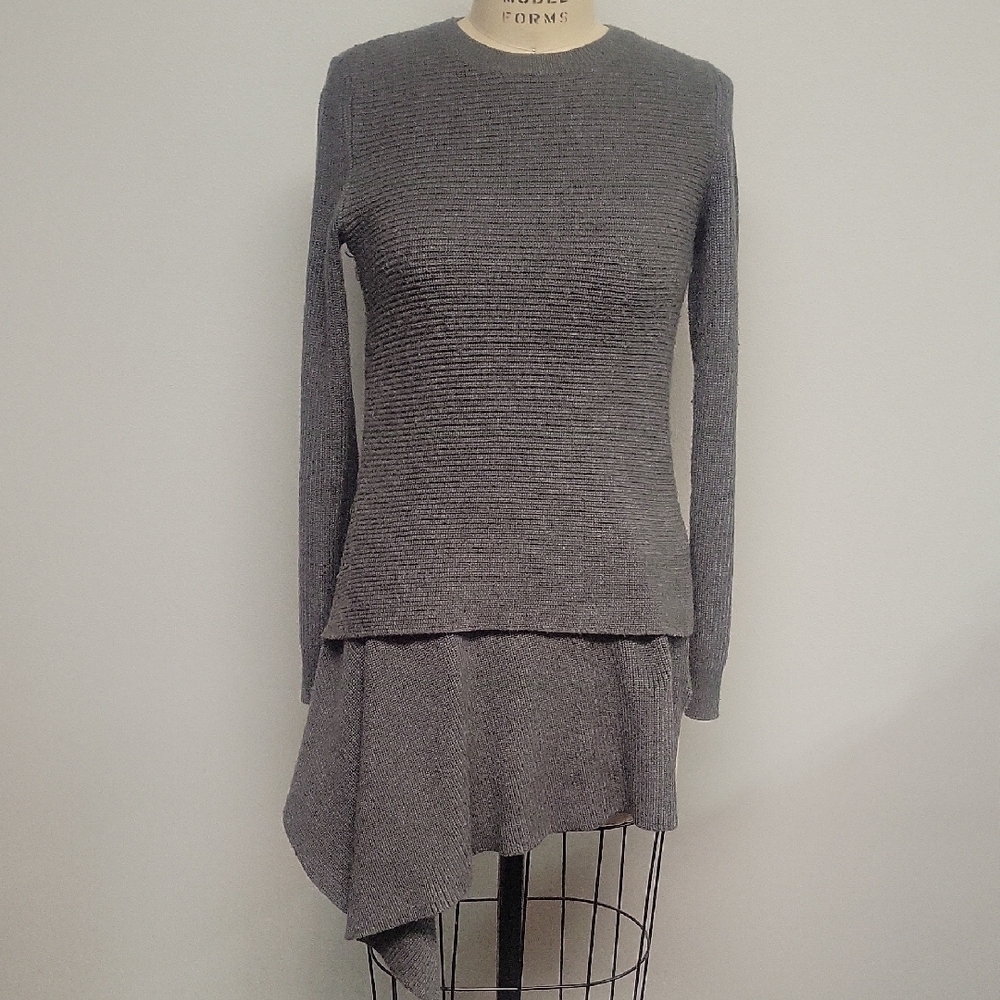 Bailey 44 Charcoal Asymmetrical Dress